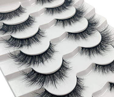 7 Pairs Package Big Fluffy Looking Faux Mink Eyelashes ST-30